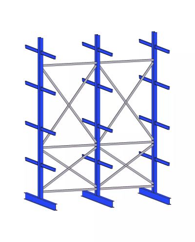Ulokehylly K40, 3-pylväinen, IPE80x1000mm, 4080mm Ulokehylly K40, 3-pylväinen, IPE80x1000mm, 4080mm
