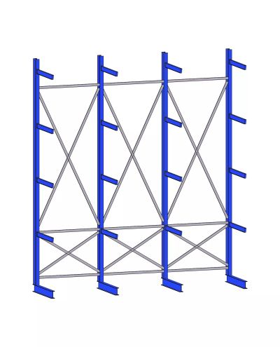 Ulokehylly K60, 4-pylväinen, IPE100x1000mm Ulokehylly K60, 4-pylväinen, IPE100x1000mm