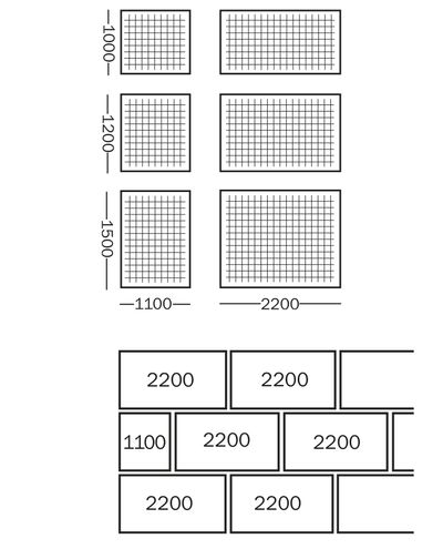 Takasuojaverkko 1200 x 2200 mm, RAL 9018