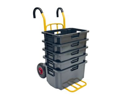 Arca muuttolaatikko 52 l 600x400x300mm, harmaa