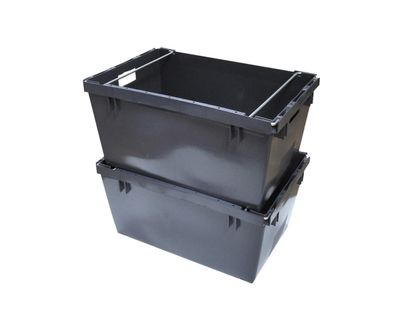 Muuttolaatikko 70 l pinoamiskahvoilla