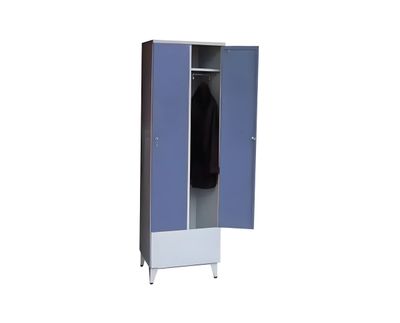 Lyhytovinen Solid pukukaappi 2-ovinen 300 mm 600 x 545 x 1900 mm