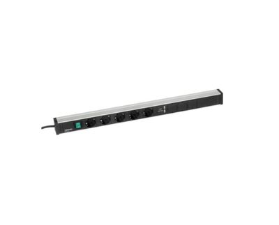 Pistorasiapaneeli 683, 5 pistoketta+katkaisija+2xUSB