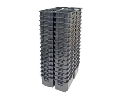 Arca muuttolaatikko 52 l 600x400x300mm, harmaa