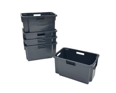 Arca muuttolaatikko 52 l 600x400x300mm, harmaa
