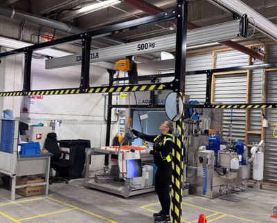 Siirrettävä työpistenosturi