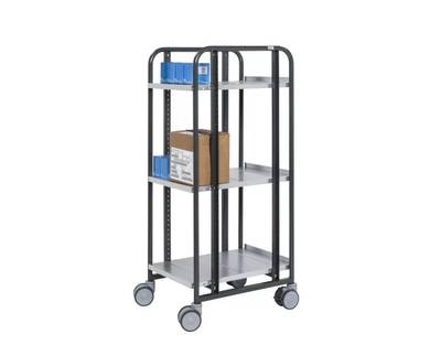 Laatikkovaunu 168-S, 3 tasoa 477 x 638 x 1300 mm Laatikkovaunu 168-S, 3 tasoa 477 x 638 x 1300 mm