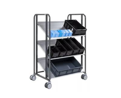 Laatikkovaunu 168-M, 3 tasoa 877 x 638 x 1300 mm Laatikkovaunu 168-M, 3 tasoa 877 x 638 x 1300 mm