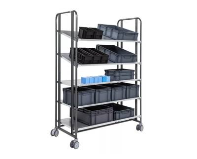 Laatikkovaunu 168-L, 5 tasoa 1277 x 638 x 1850 mm Laatikkovaunu 168-L, 5 tasoa 1277 x 638 x 1850 mm