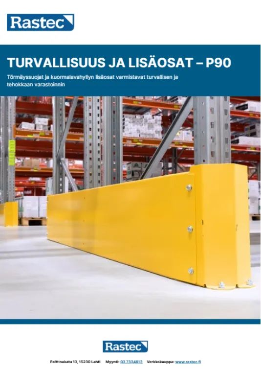 P90 Kuormalavahyllyn turvallisuus ja lisäosat PDF